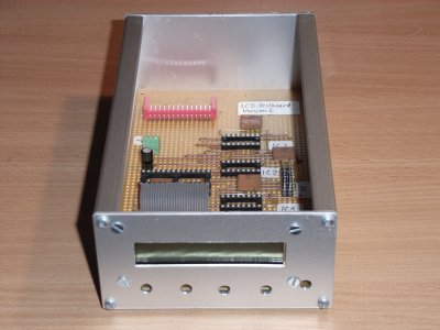 Vorderansicht Gehäuse mit Testboard